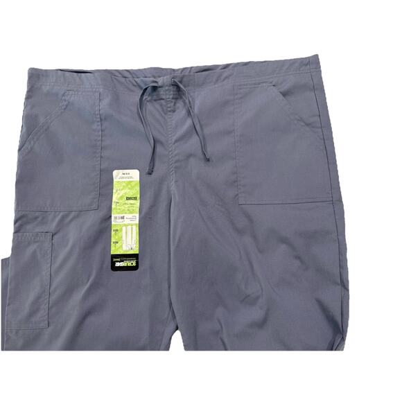 NWT lot of 2 Scrubstar Unisex Large Drawstring Medical Pants Bottoms Gray/Blue - Picture 2 of 6
